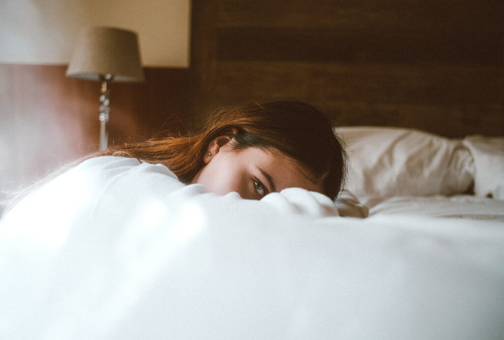 A woman enjoying a great hotel guest experience
