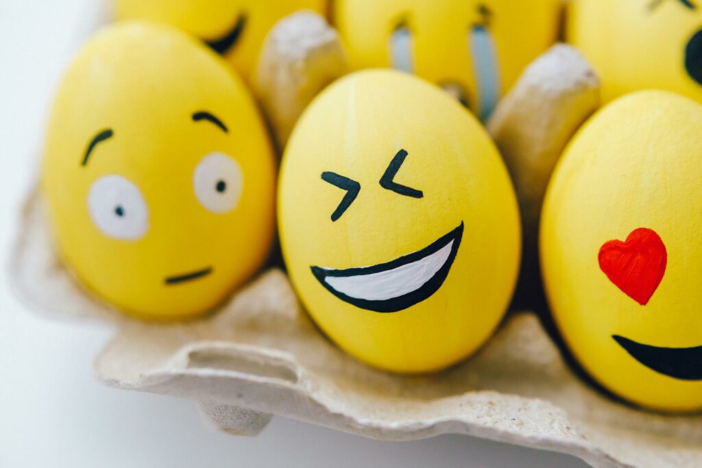 fun survey question emoji eggs