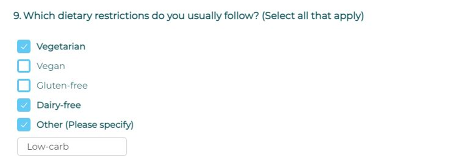 multiple choice question example 10