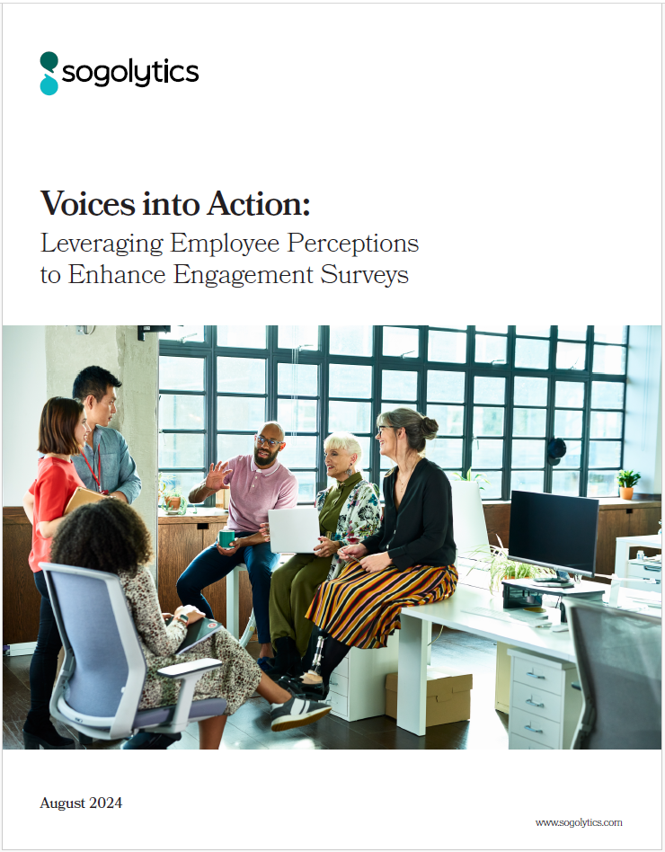 employee engagement survey report cover - SogoStudy