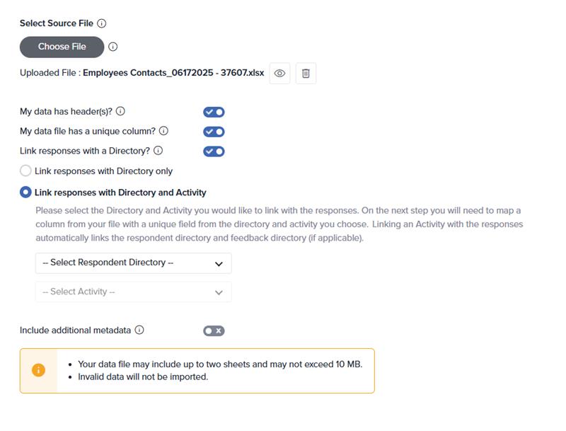 Link Directory when importing old data 32.4