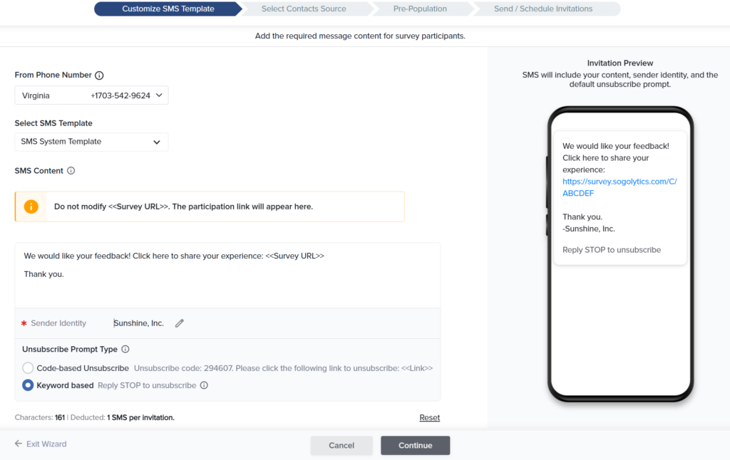 Opt Out Keywords Sogolytics release 32.4